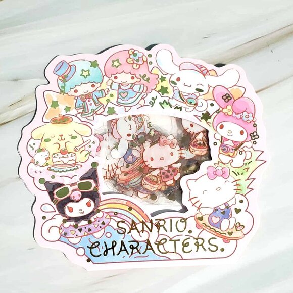 Hello Kitty & Sanrio Characters Mini Sticker Flakes - Picture 1 of 2